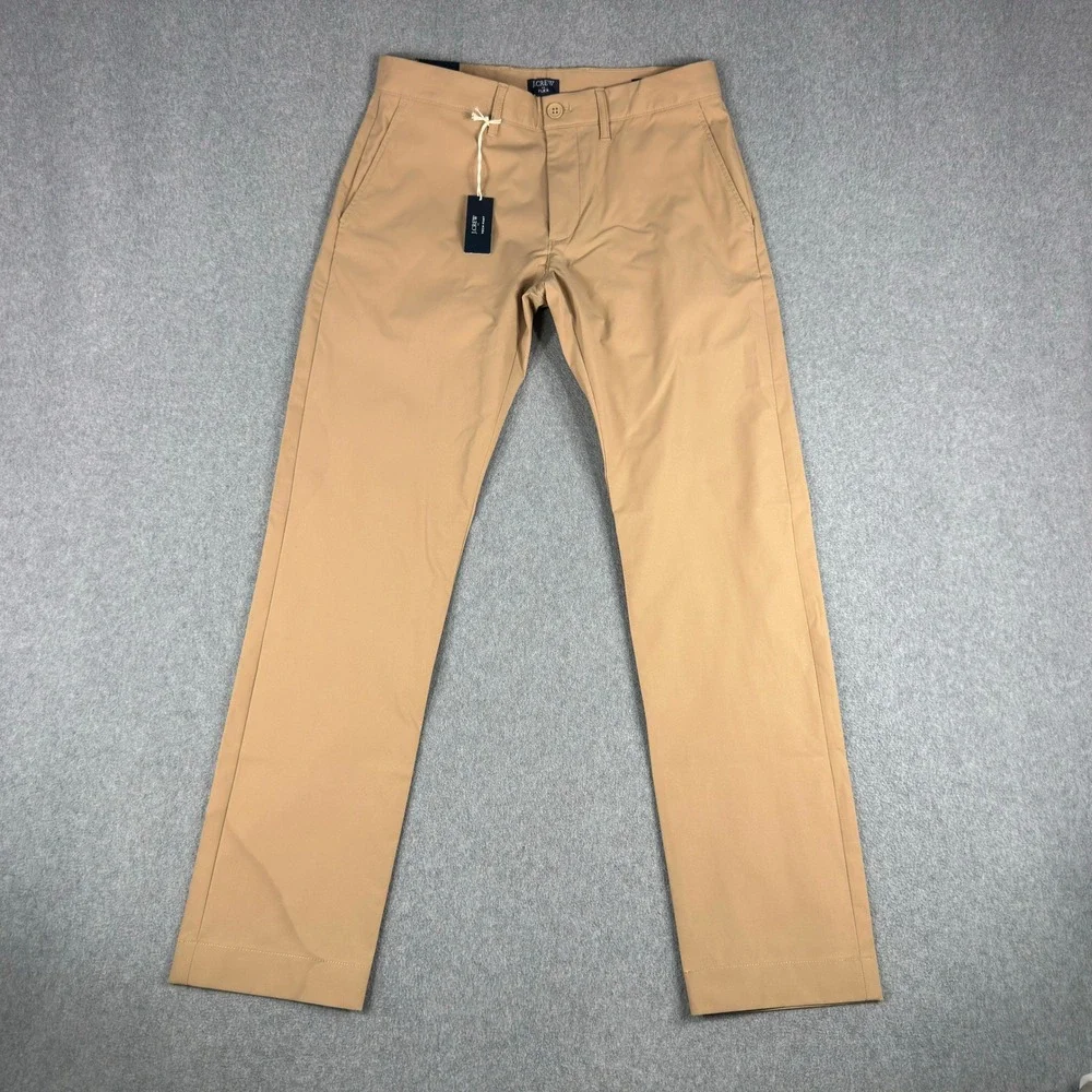 J.Crew Flex Slim Chino Pants Mens 29x30 Khaki NWT READ
